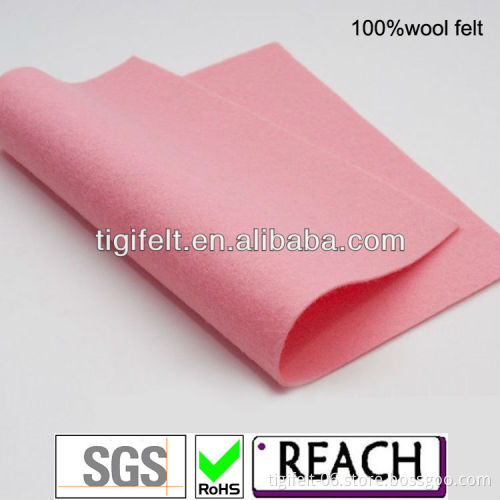 Pink colour wool felt for craft 1mm/2mm/3mm